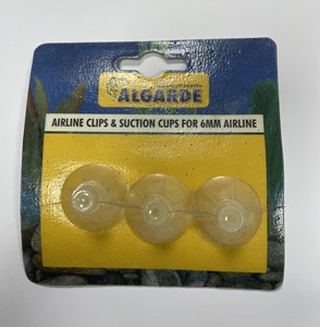airline clips & suction cups x 3