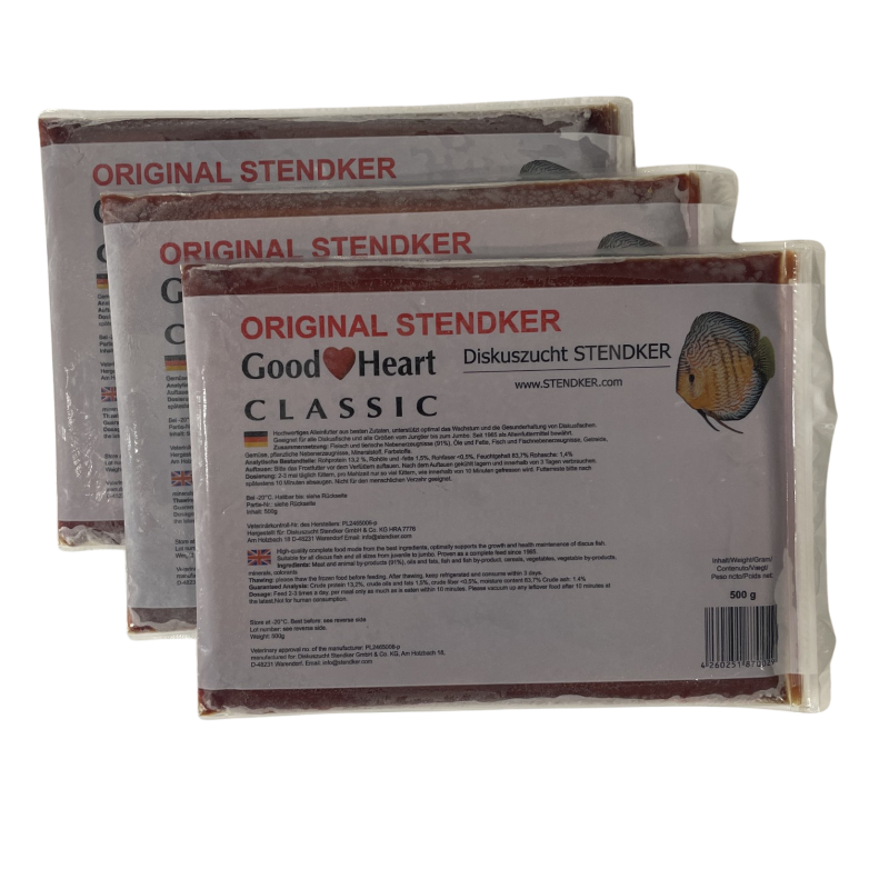 Original Stendker Classic Goodheart Discus Food - 500g Slabs