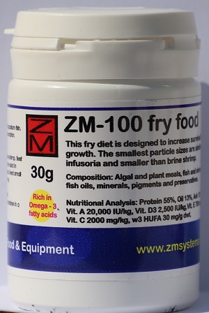 ZM 100 fry food 30g tub